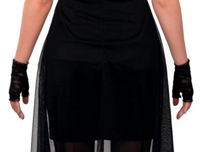 1058 R scaled 400x300 - Gothic obleka črna transparentna