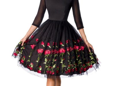 50148 002 XXX 01 400x300 - Premium Vintage Swing obleka z vezenjem vrtnic AX-50148
