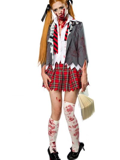 80010 259 XXX 01 400x533 - Komplet pustni kostum Zombie Schoolgirl AX-80010