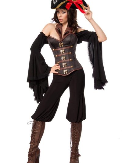 80120 025 XXX 01 400x533 - Pirat gusarski kostum ženski z kolbukom AX-80120