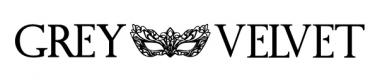 grey velvet logo - Hudič lasulja dogla z rogovi rdeča