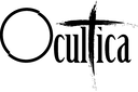 ocultica logo - Čarovnica maska ali stara baba z lasuljo in ruto, bela