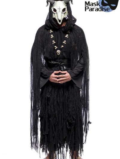 80186 002 XXX 00 400x533 - Pustni kostum Occult Baphomet  podrobna maska za kozjo glavo